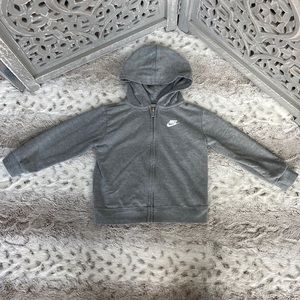 Nike zip up hoodie sweater boys size 24 months sporty athletic infant activewear